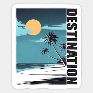 Destination Beach Sticker